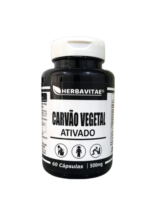 Carvão ativado - 500mg 60 cápsulas