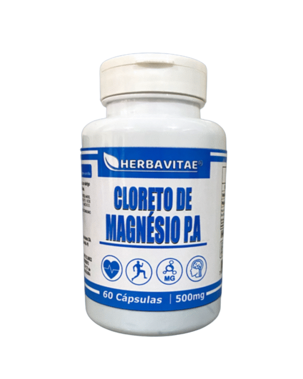 Cloreto de magnésio - 500mg 60 cápsulas